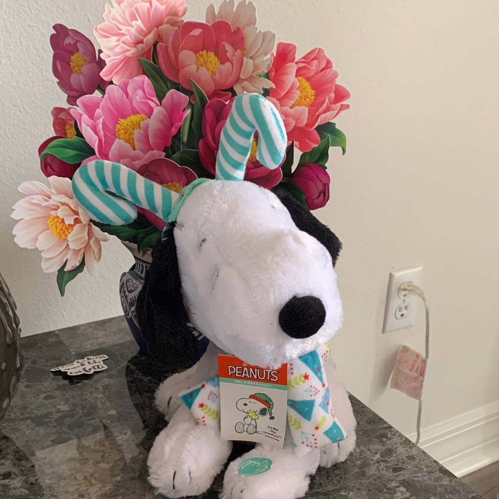 Peanuts Snoopy Plush with Turquoise and White Ears